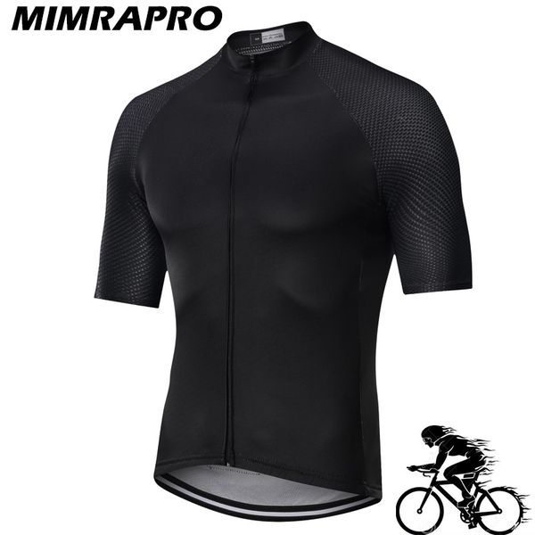 pro team mimrapro 2020 summer black cycling jersey shirts for men short sleeve quick dry mtb bike clothing 0237, Black;red